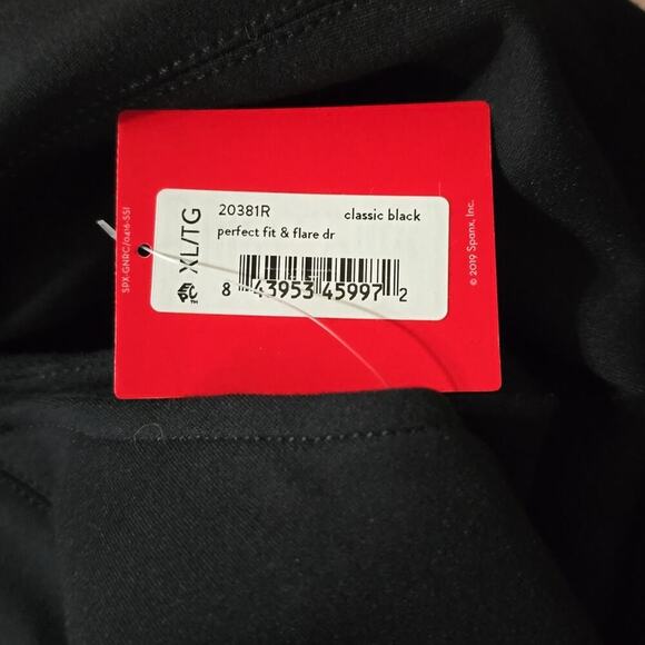 SPANX The Perfect Fit & Flare Black Stretch Skater Dress Size XL NEW! MSRP $188 - Picture 15 of 16